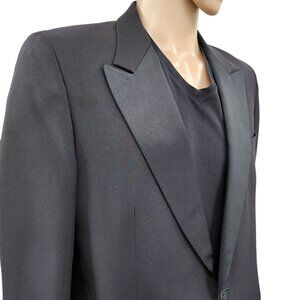 Vintage Raffinati Black Black Tuxedo Suit, Men's 42L
